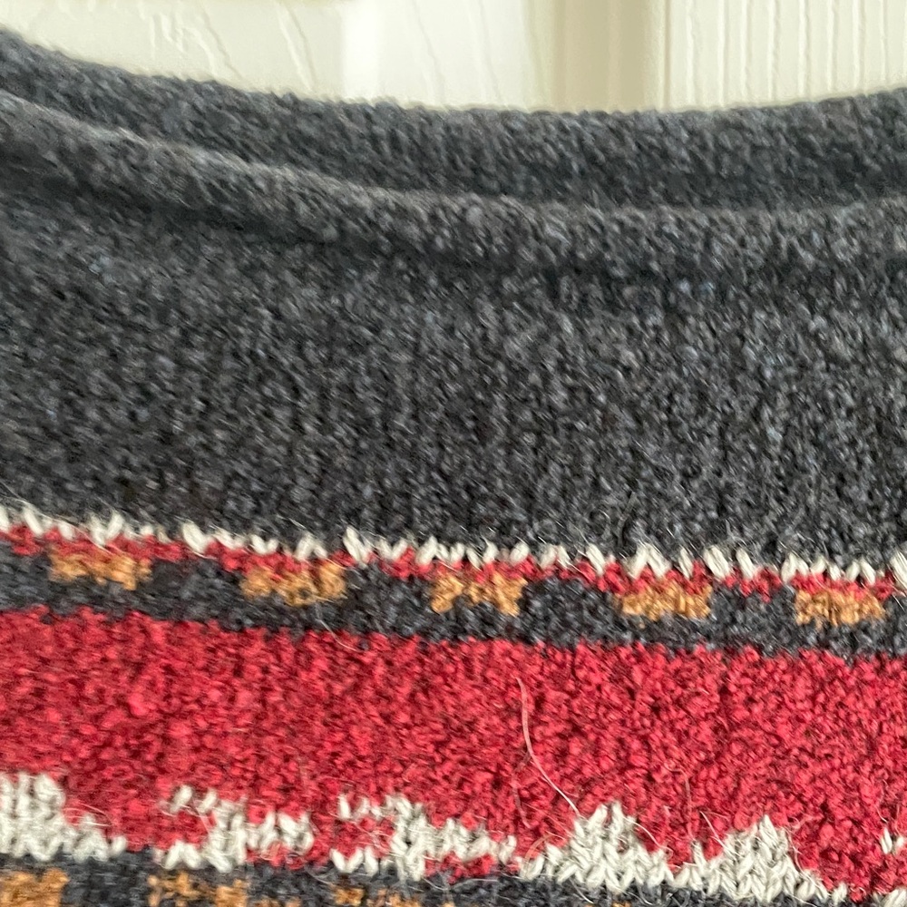 Peruvian Connection Multicolor Patterned Crew Nec… - image 4